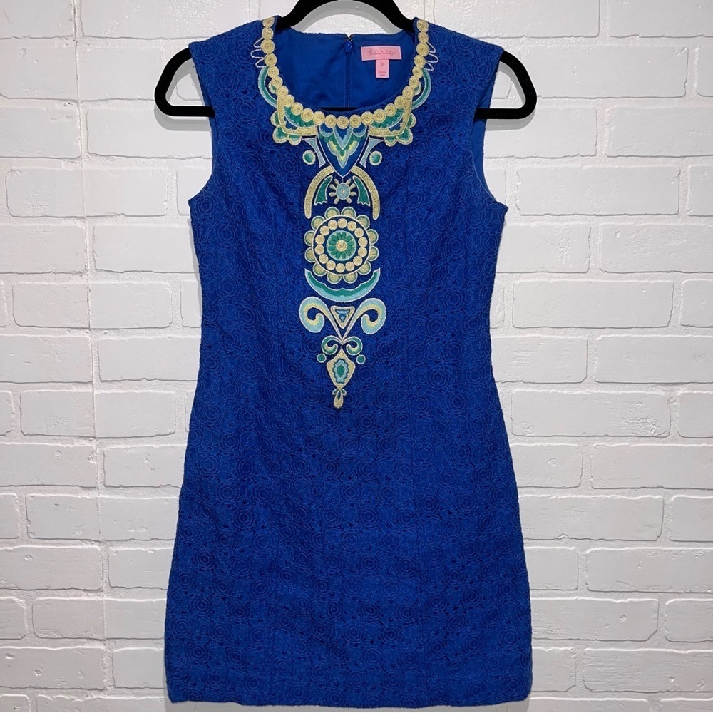 Lilly Pulitzer Valentia Shift Dress in Blue Crush